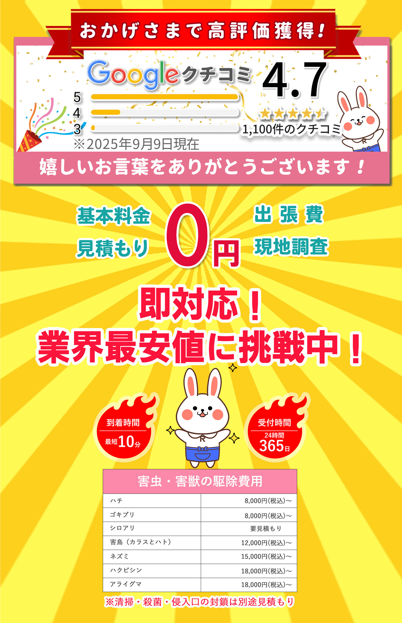 アールクリーニング,害虫,害獣,害虫駆除,害獣駆除