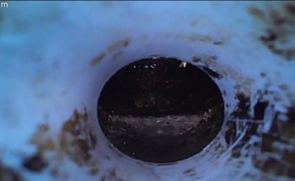 清掃後の排水管