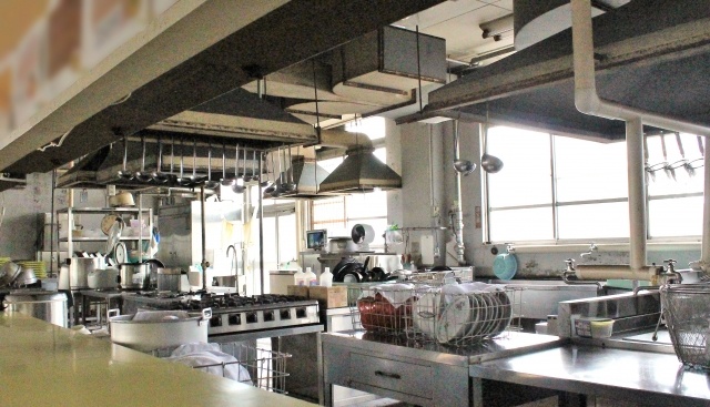 食堂の厨房