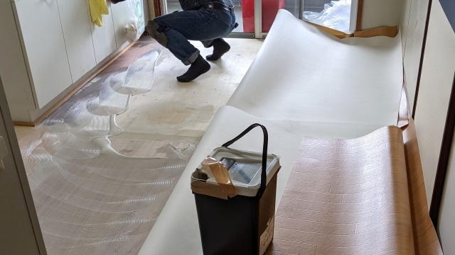 クッションフロアの張替え