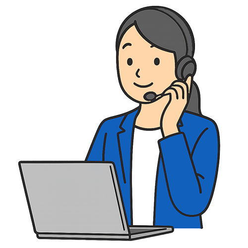 新規案件に対応する受付担当